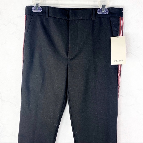 [Zara] Classic Black Striped Trousers - Picture 8 of 10